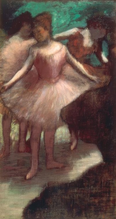 Drei Tänzerinnen in Rosa von Edgar Degas